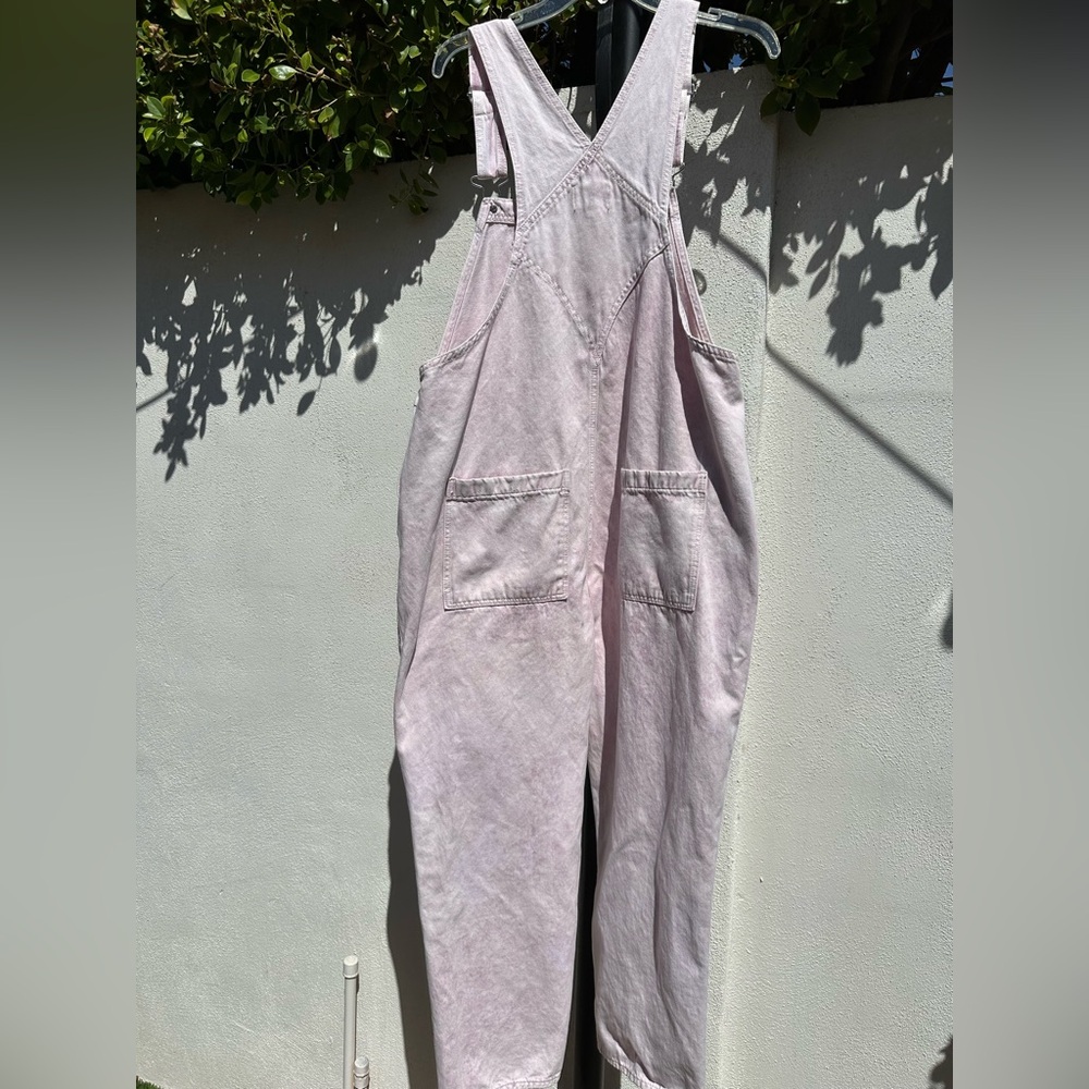 Universal Thread Light Pink Denim Overalls - Women's - Picture 6 of 7